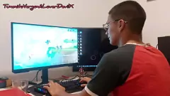 play Big-Cocked Gamer Gets Blowjob and Cowgirl Action from Sex-Crazed Friend!
